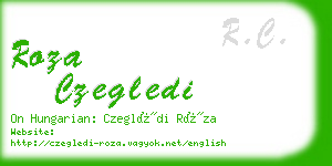 roza czegledi business card